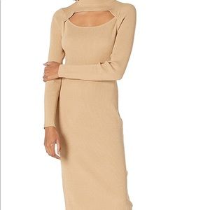 Midi bodycon cut out dress